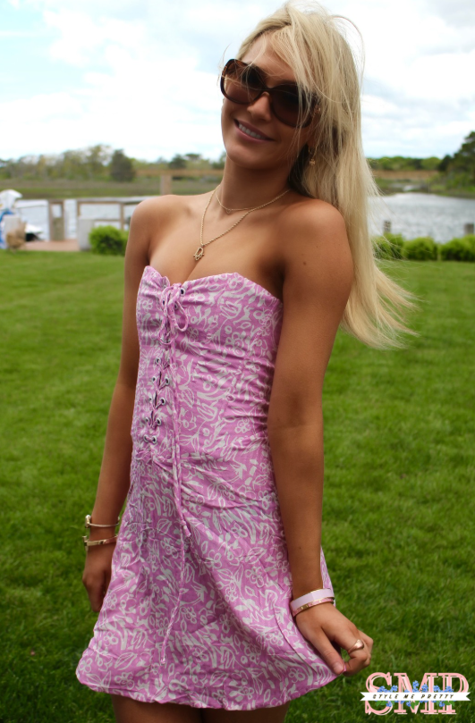 Light Purple Floral Corset Shape Zig Zag Tube Mini Dress